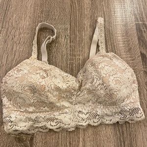 Cosabella Maternity Nursing Bralette with Nude Color Lace and Nursing Pad Pocket
